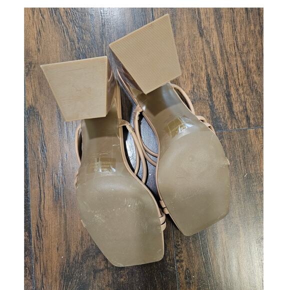 Abound Heel Sandals Size 10 Tan - Picture 3 of 4